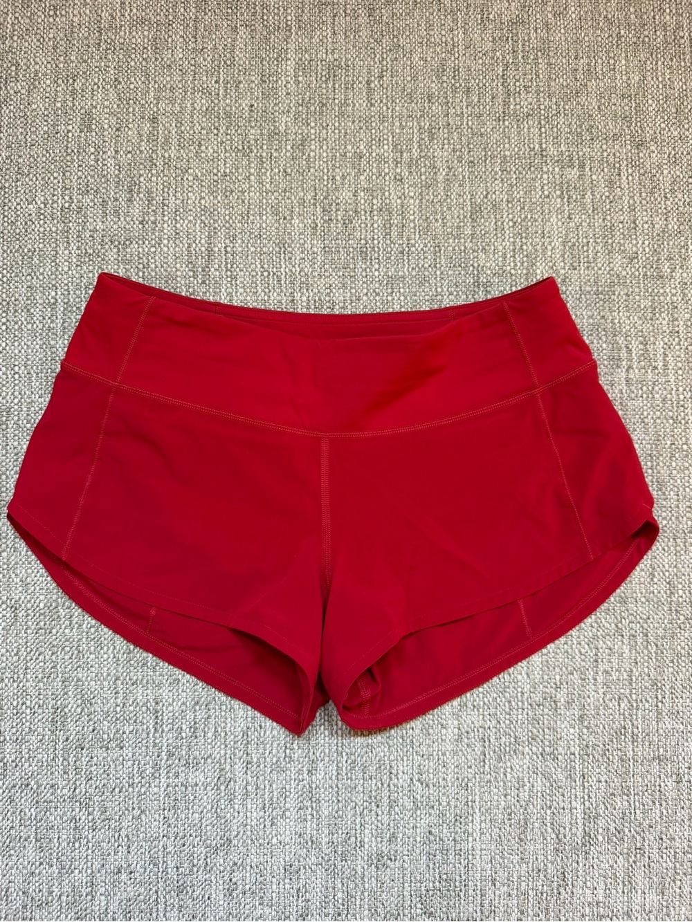 lululemon athletica Red Athletic Running Shorts